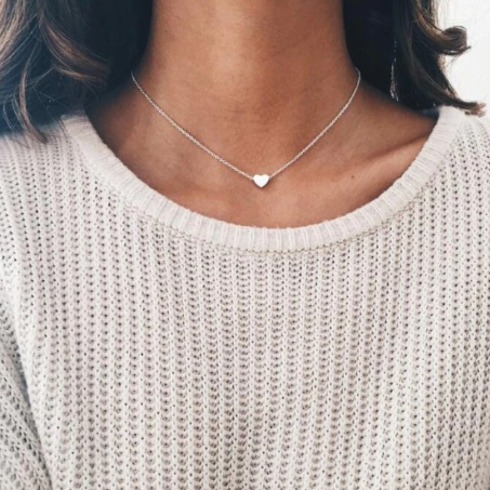3 for $20 Dainty Silver Heart Necklace